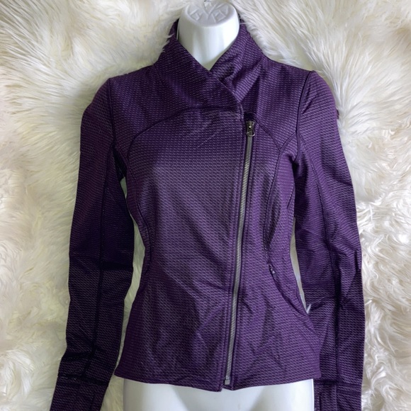 LULULEMON Dark Purple Precision Asymmetrical Zip Jacket 6 - Picture 13 of 16
